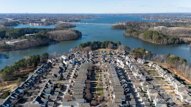 an aerial view of multiple house