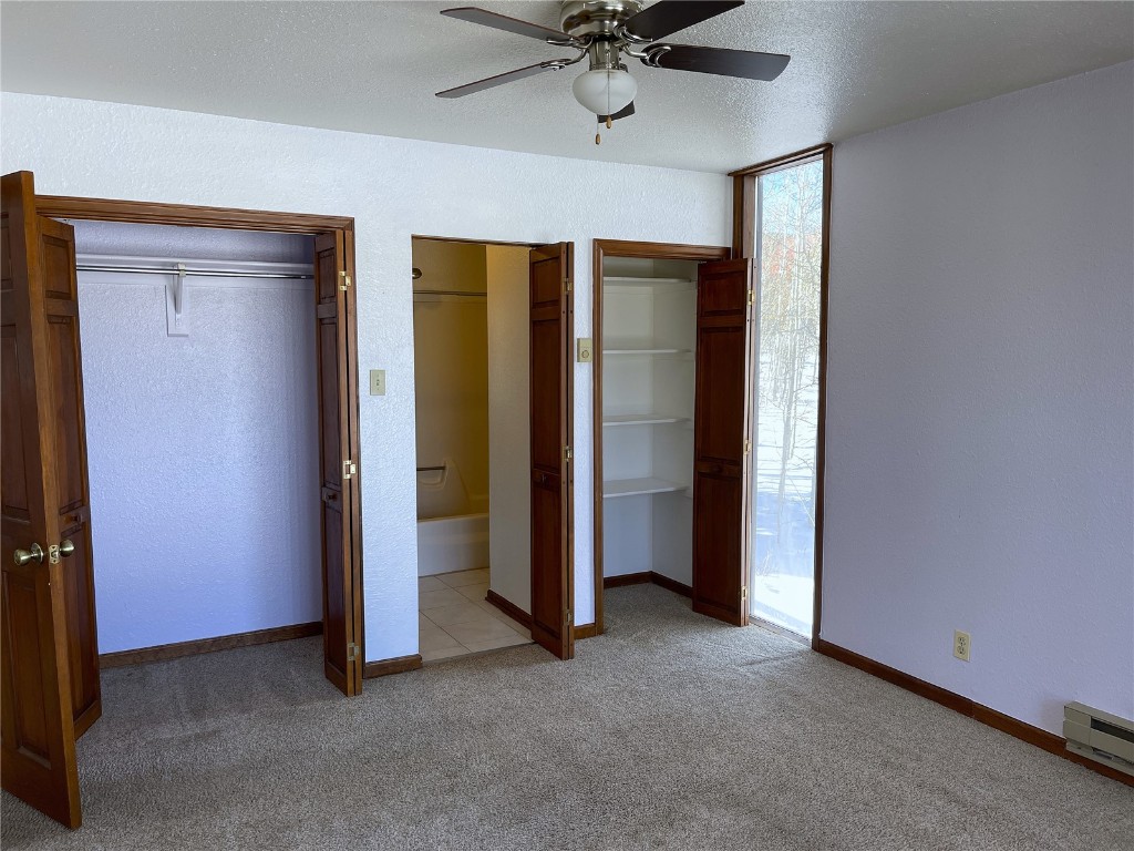 2584 High Creek Road Fairplay, CO 80440 - Photo 19 of 50 an empty room with closet and a ceiling fan