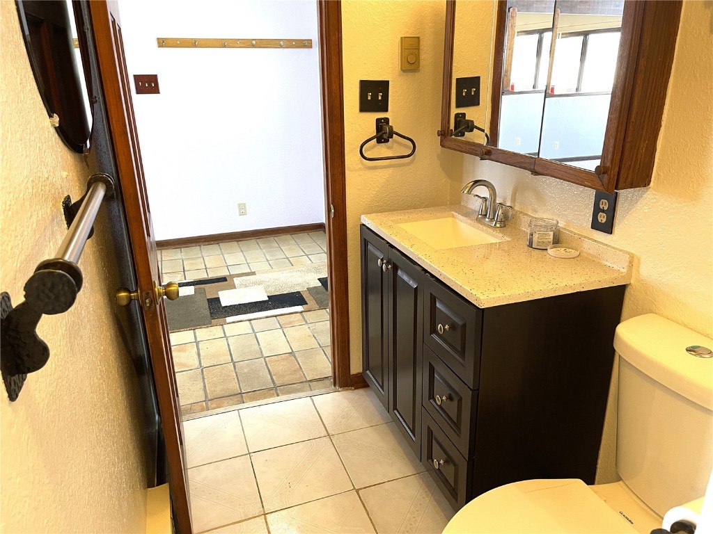 2584 High Creek Road Fairplay, CO 80440 - Photo 20 of 50 a bathroom with a sink a toilet and a mirror