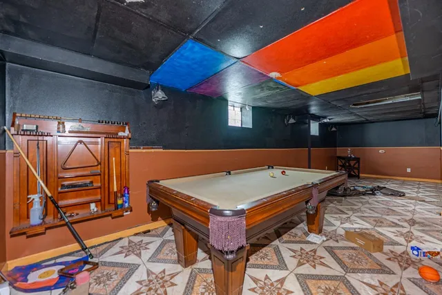 a view of a room with racks