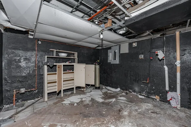 a view of storage and utility room