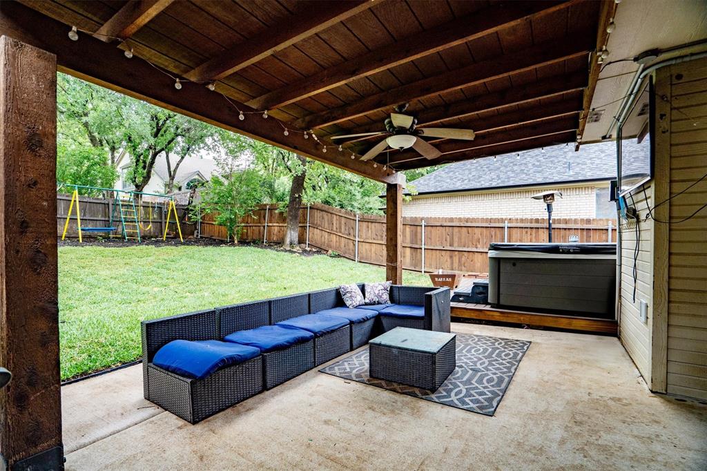 1501 Valley Creek Road Denton, TX 76205 - Photo 35 of 40 a view of swimming pool with outdoor seating