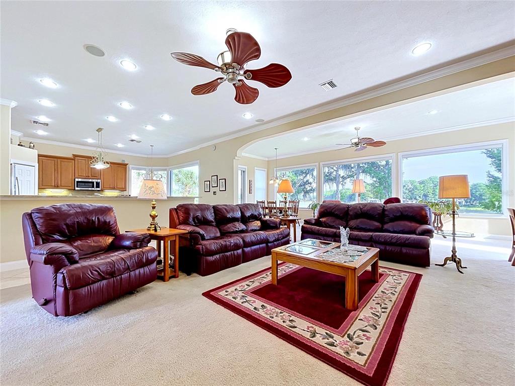 1360 South Waterview Drive Inverness, FL 34450 - Photo 36 of 100 a living room with furniture a ceiling fan and a rug