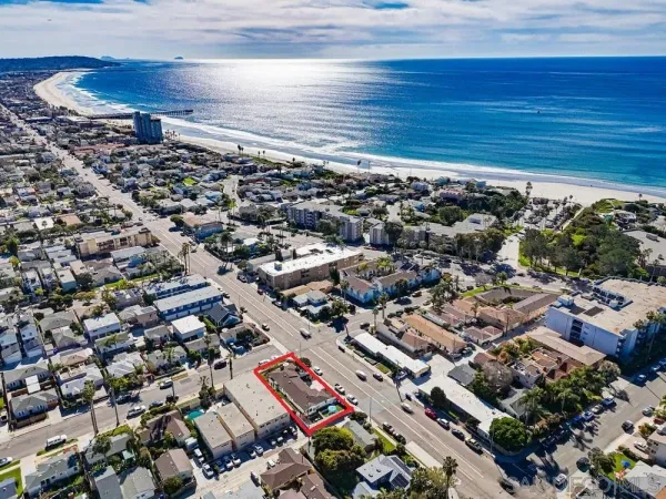 an aerial view of a city