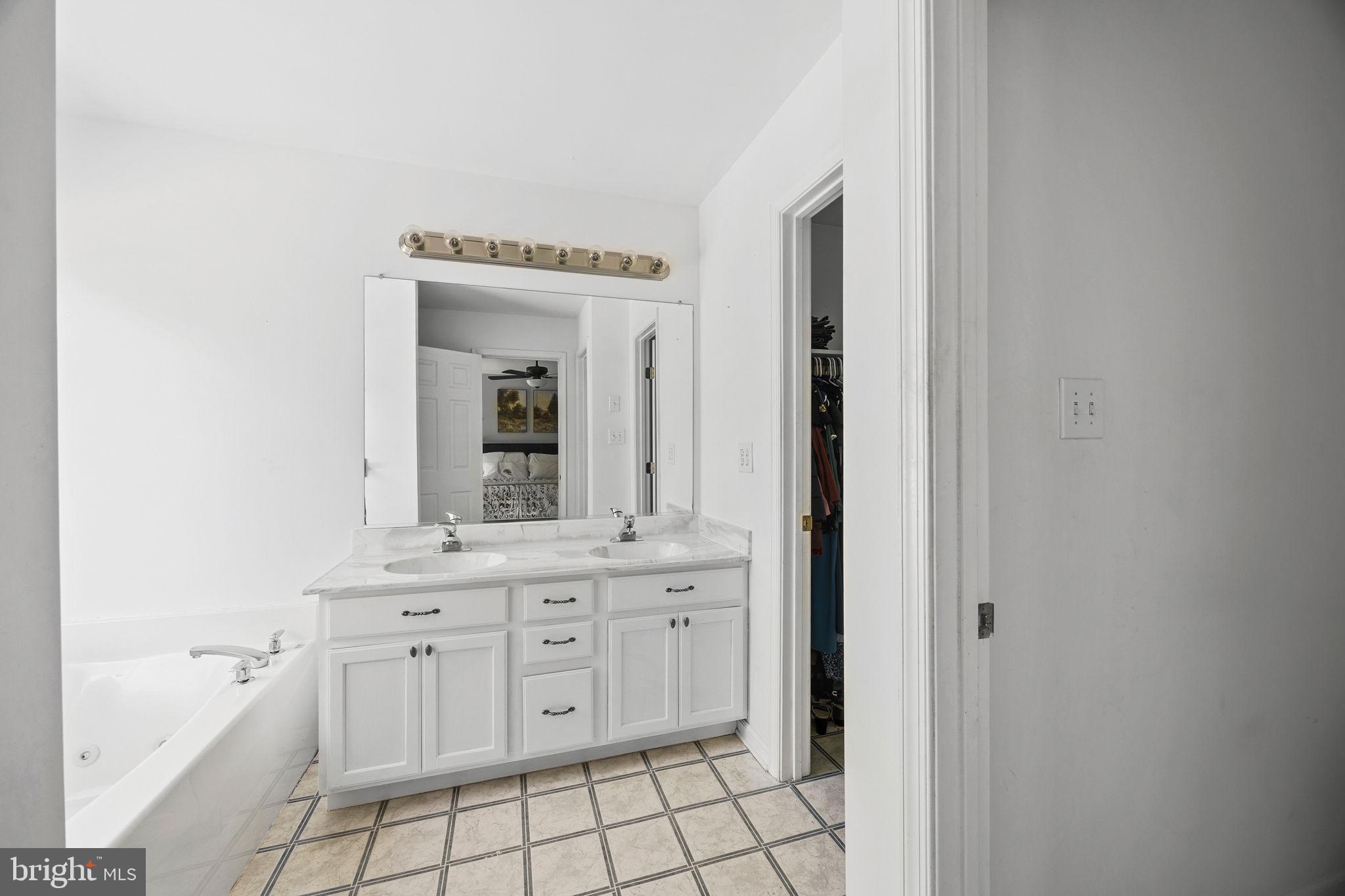 60 Trix Court Ranson, WV 25438 - Photo 25 of 47 a bathroom with a sink a vanity and a mirror