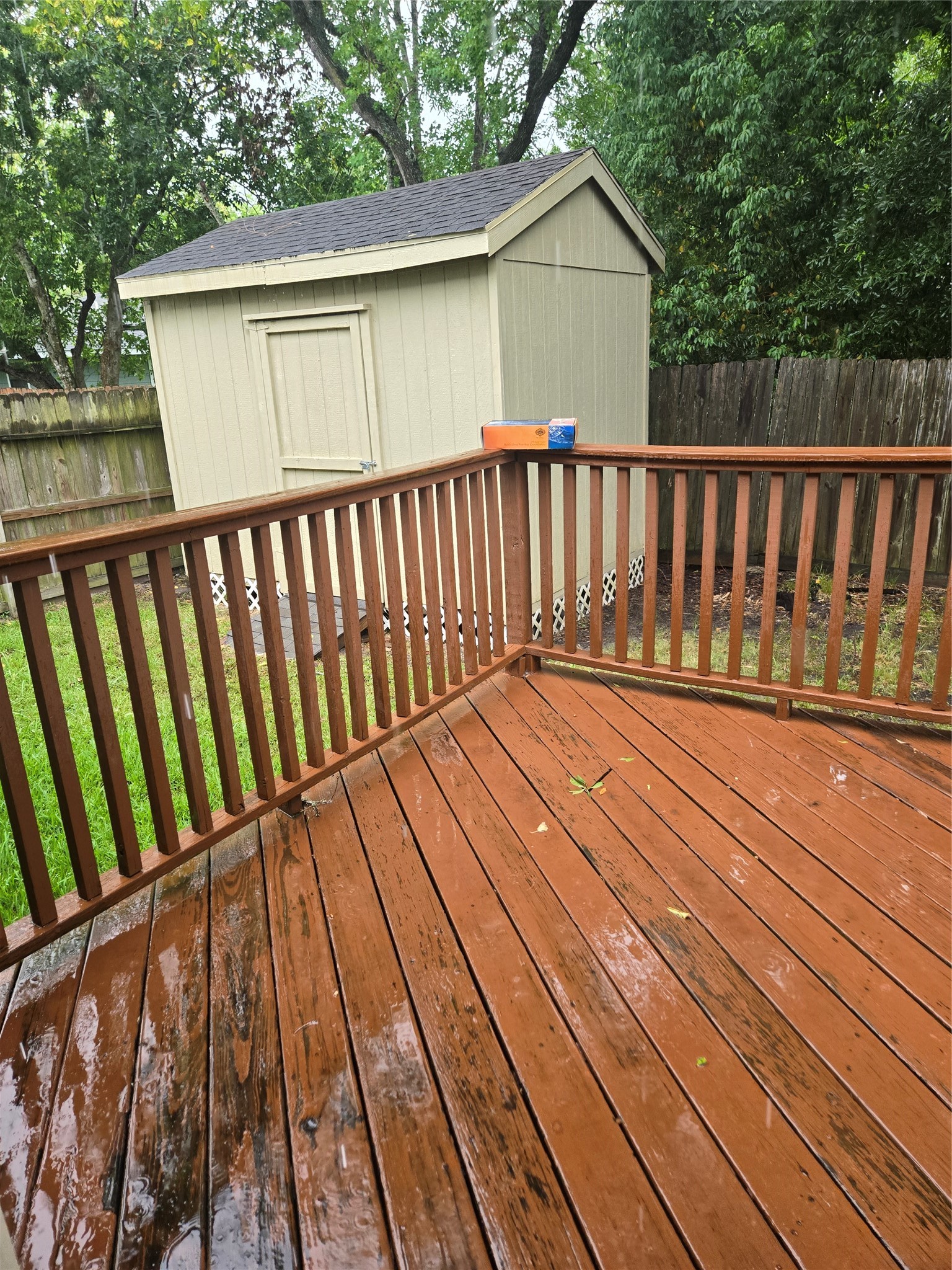 4215 Ross Avenue Bacliff, TX 77518 - Photo 2 of 14 a balcony with wooden floor