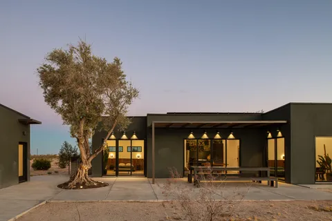 a view of a house with a outdoor space