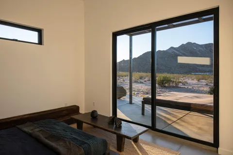 a view of a terrace with a yard