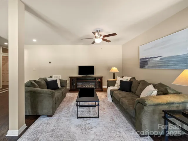 a view of a two chairs in the deck