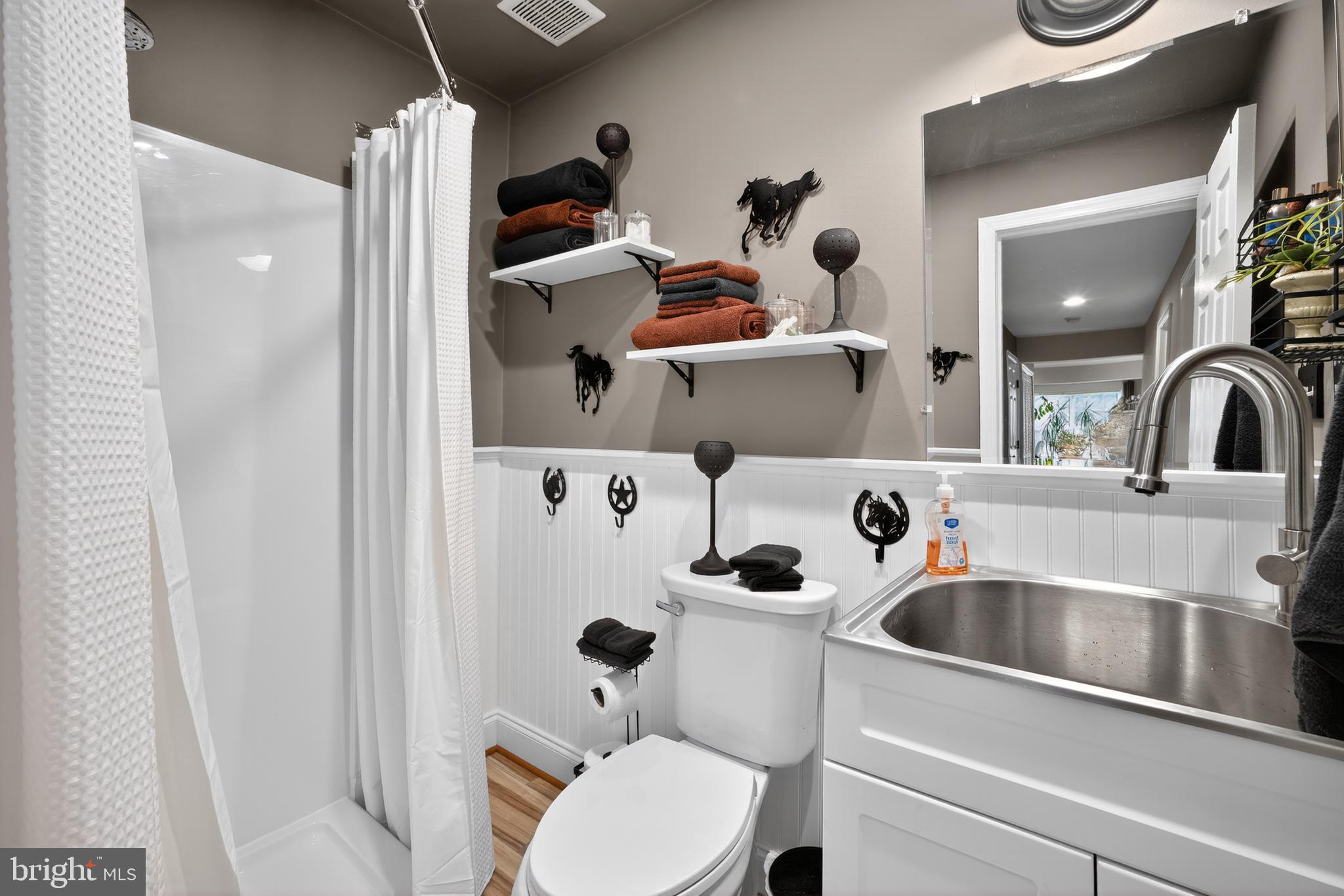 8768 Dunstable Loop Bristow, VA 20136 - Photo 28 of 47 a bathroom with a sink and mirror with toilet