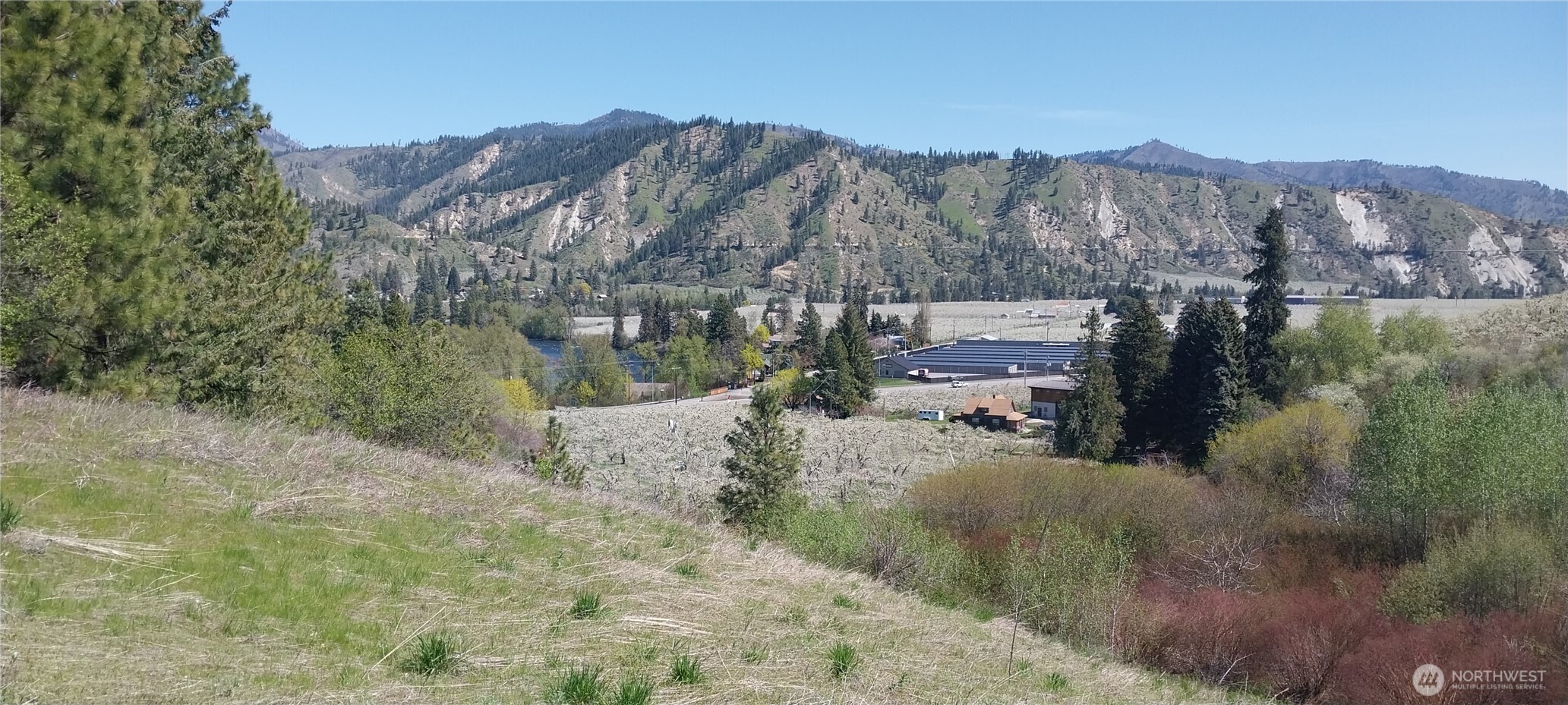 8010 Green Road Peshastin, WA 98847 - Photo 8 of 33 a view of a town with mountains in the background