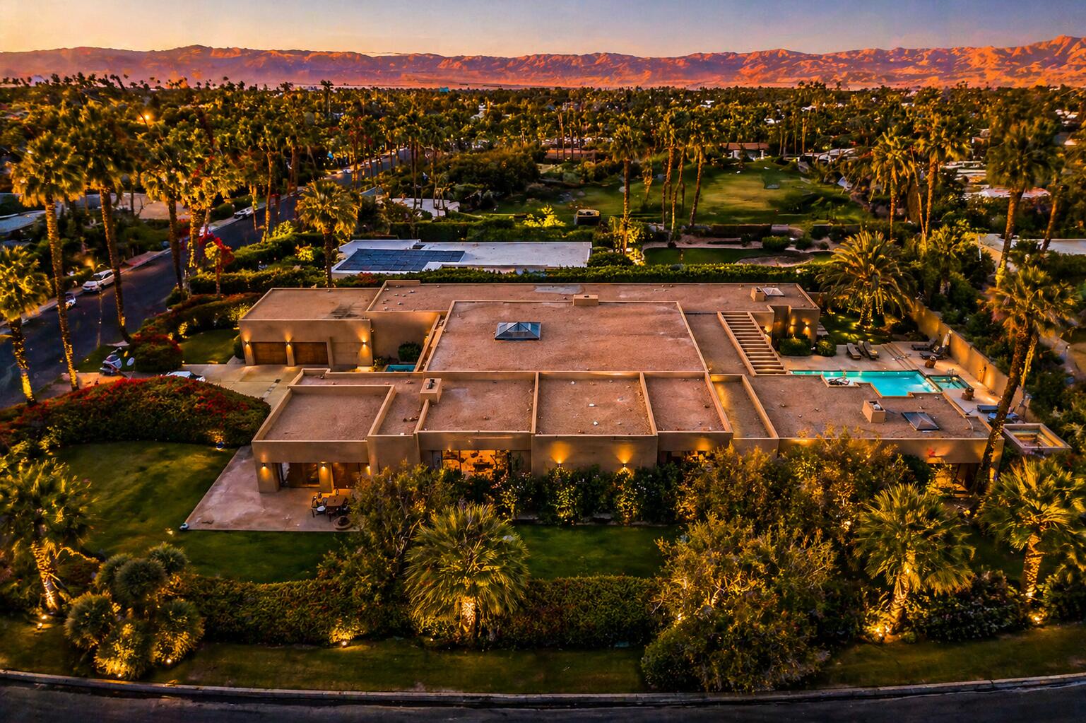 70629 Boothill Road Rancho Mirage, CA 92270 - Photo 44 of 47 41 GMc 760-797-5197 twilight facing east