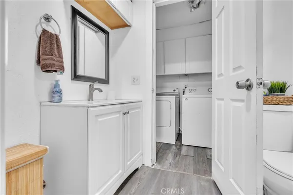 a outdoor space with wooden floor and furniture