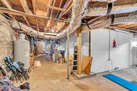 a view of storage and utility room