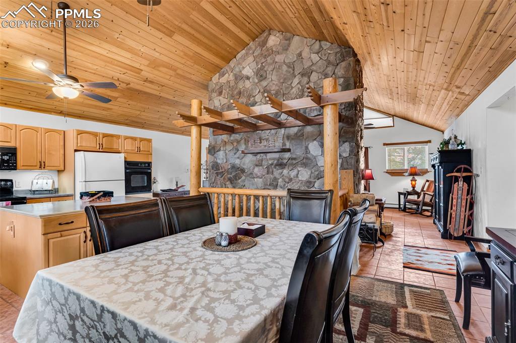 209 Rosewood Road Westcliffe, CO 81252 - Photo 11 of 49 Tons of character with a stone fireplace as the centerpiece of the main level