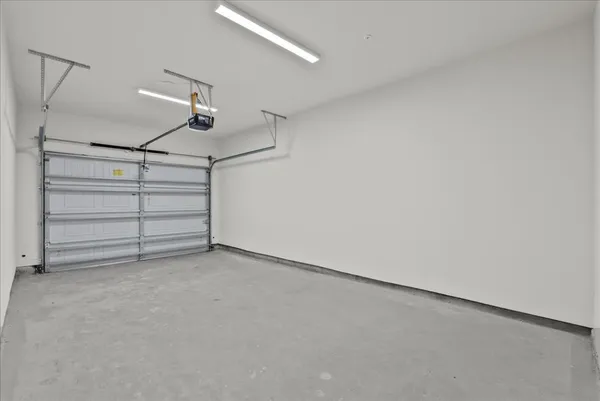 a view of room and garage