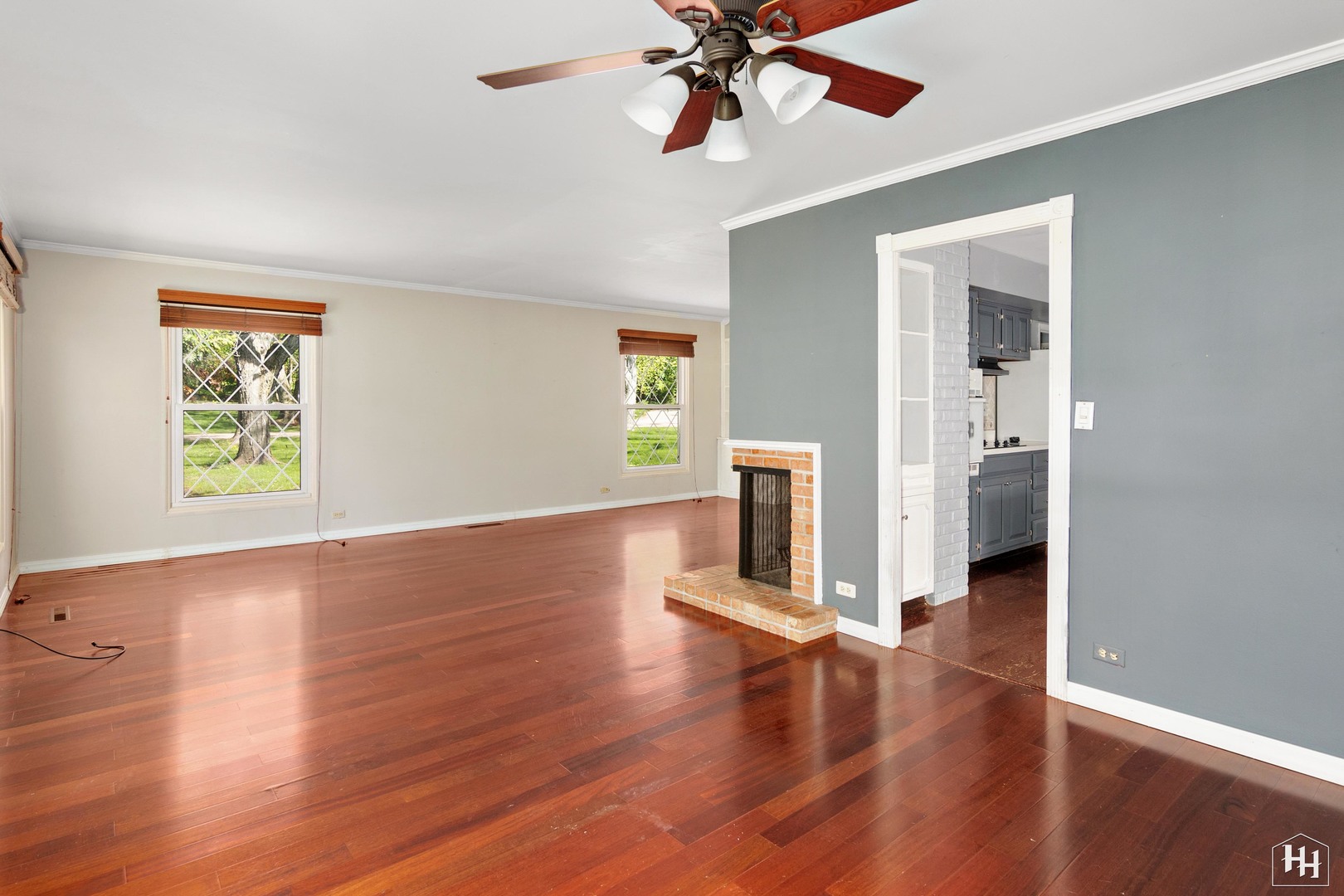 239 Brookbridge Road Trout Valley, IL 60013 - Photo 6 of 24 wooden floor in an empty room with a window