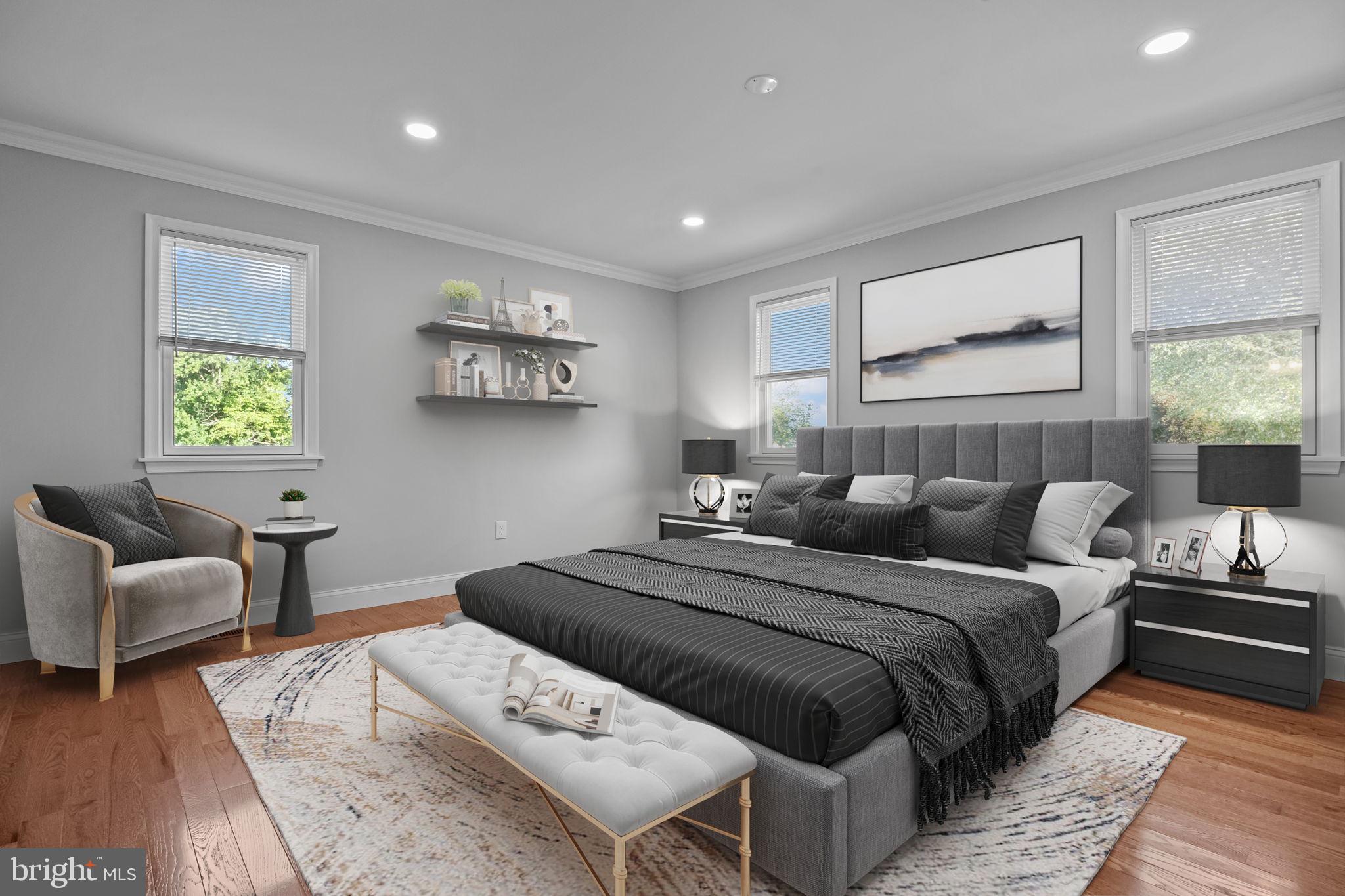 1838 Sheri Road Bensalem, PA 19020 - Photo 22 of 43 a bedroom with a bed and a couch