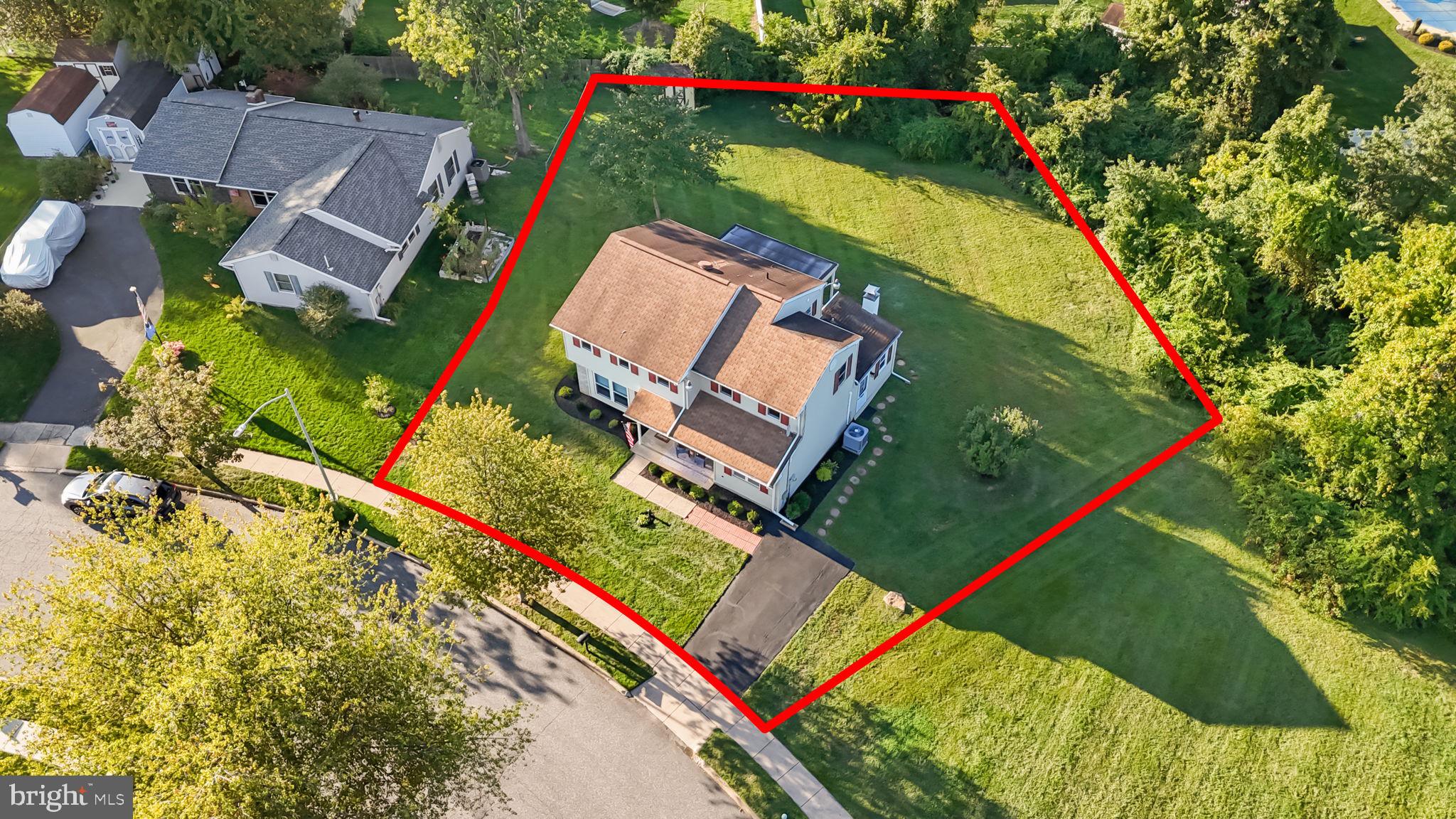 1838 Sheri Road Bensalem, PA 19020 - Photo 35 of 43 an aerial view of a residential houses with outdoor space and a lake view