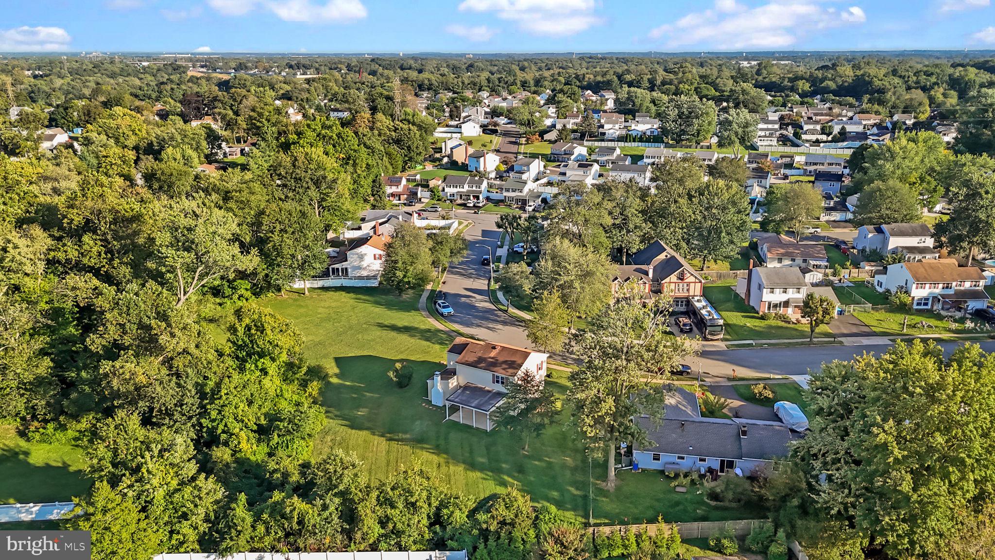 1838 Sheri Road Bensalem, PA 19020 - Photo 38 of 43 an aerial view of residential houses with outdoor space and trees