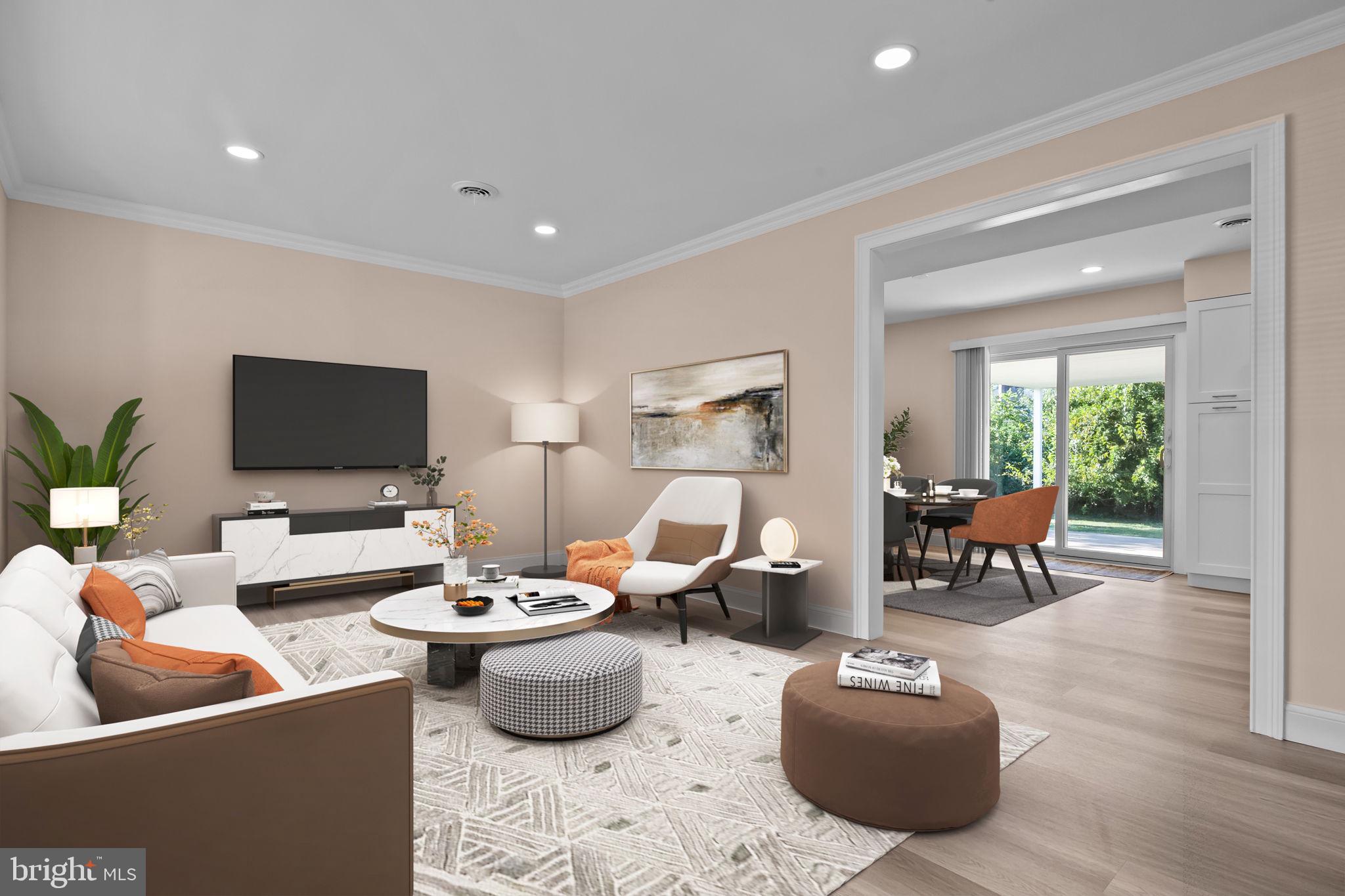 1838 Sheri Road Bensalem, PA 19020 - Photo 4 of 43 a living room with furniture and a flat screen tv