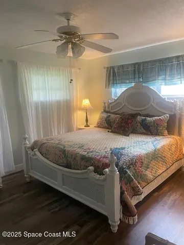 a bed with a fireplace