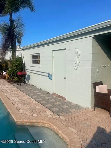 a view of an outdoor space and a yard