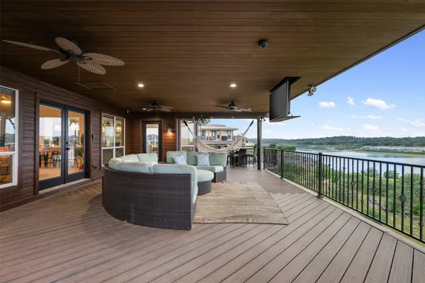 a view of outdoor space with seating space