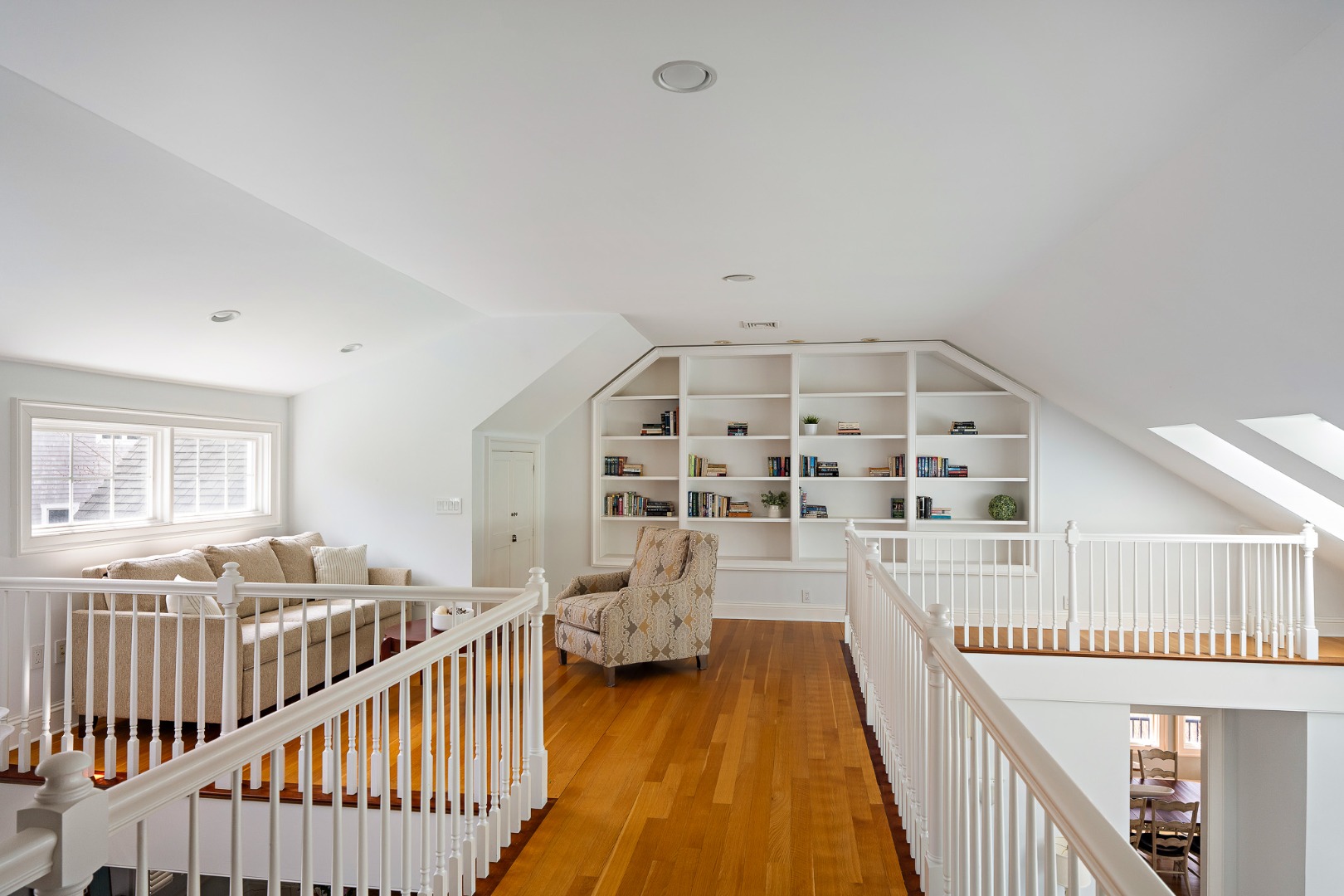 385 Barnes Road Oak Bluffs, MA 02557 - Photo 34 of 60 a view of a bedroom with furniture and staircase