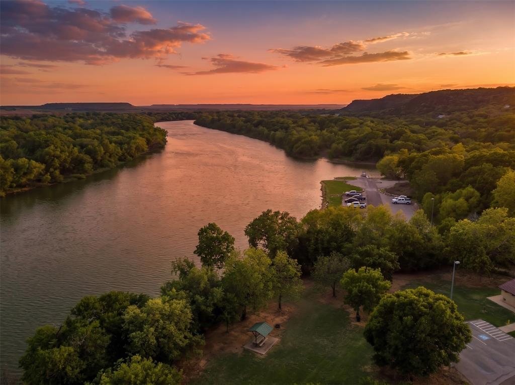 Brazos River at Sunset.