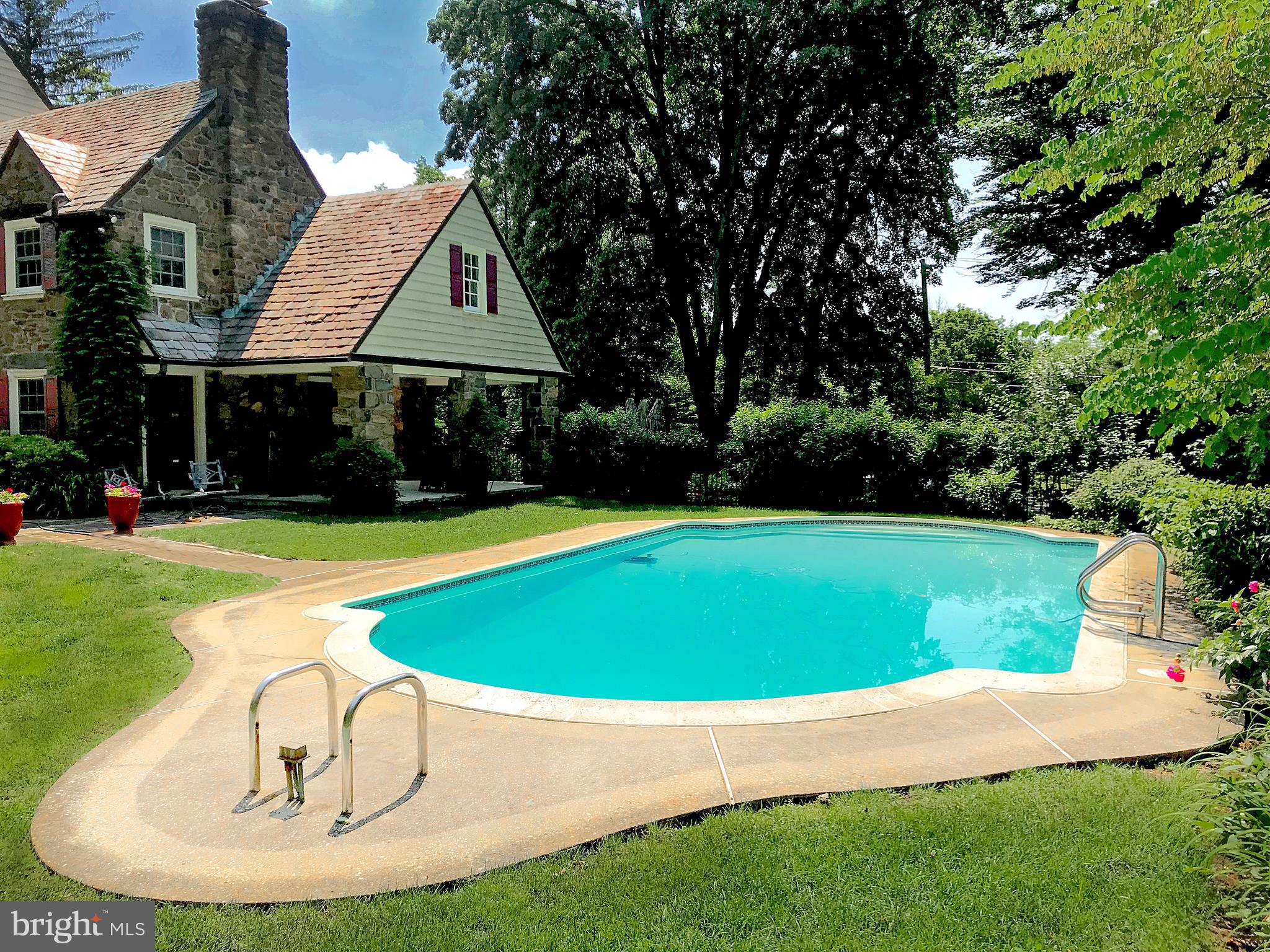 1311 Remington Road Wynnewood, PA 19096 - Photo 32 of 33 Pool set privately to side of house