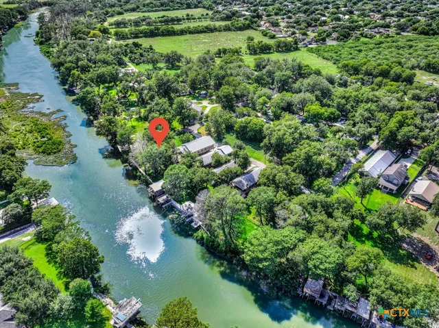 a view of a garden with a flower garden