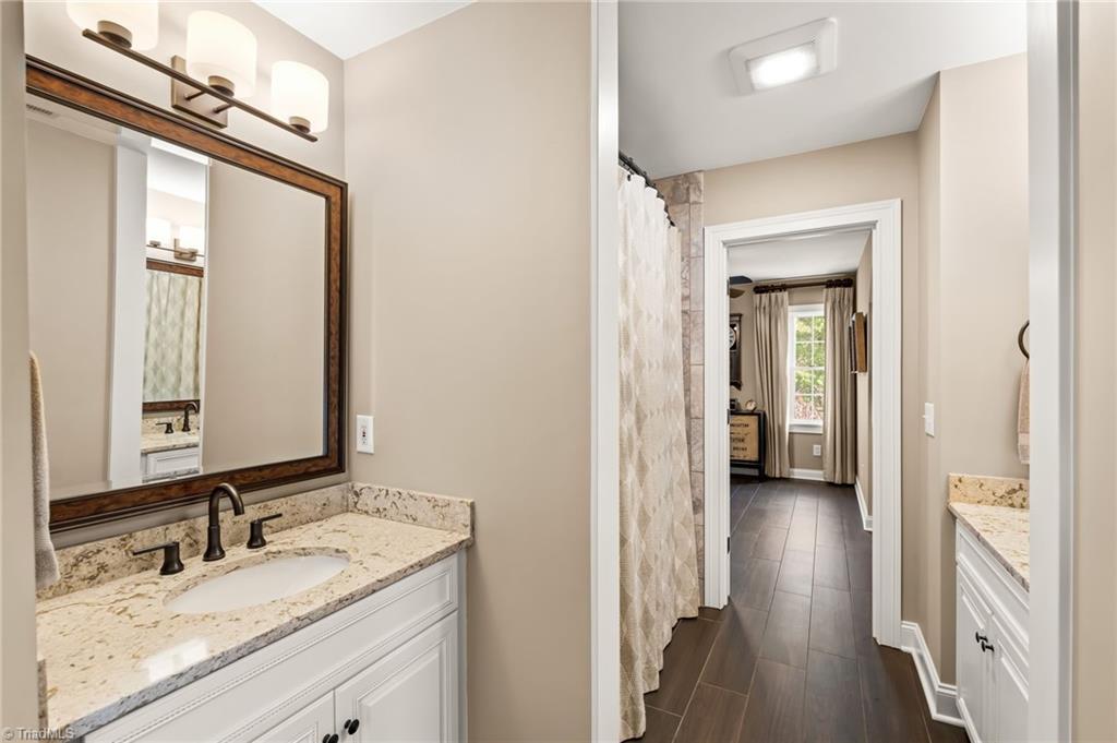 11555 Double Spring Road Lewisville, NC 27023 - Photo 26 of 50 This Jack and Jill bathroom caters to the 4th bedroom and the bonus room