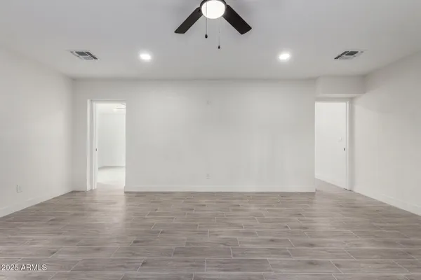 a view of an empty room