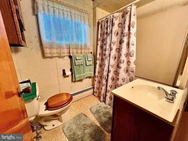 a bathroom with a sink toilet vanity and shower