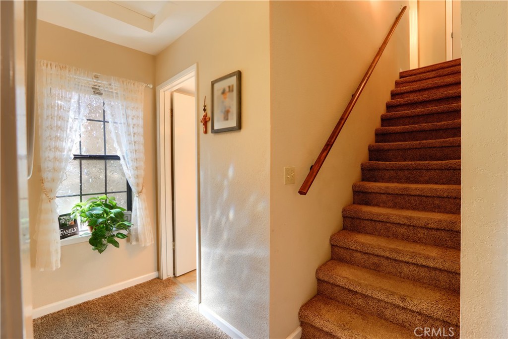 50840 Smoke Tree Trail Bass Lake, CA 93604 - Photo 20 of 36 a view of entryway with wooden floor and stairs