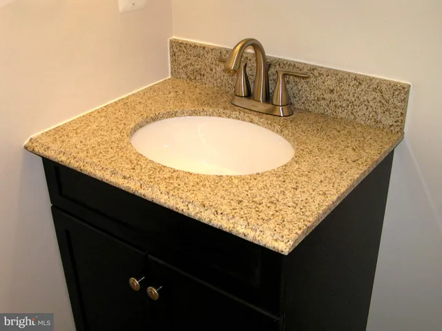 a close view of sink