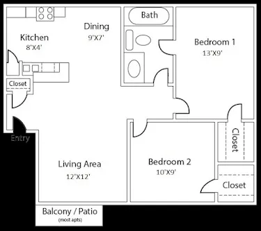 $949 | 6808 South I-35 Frontage Road, Unit 202, Austin, TX 78745