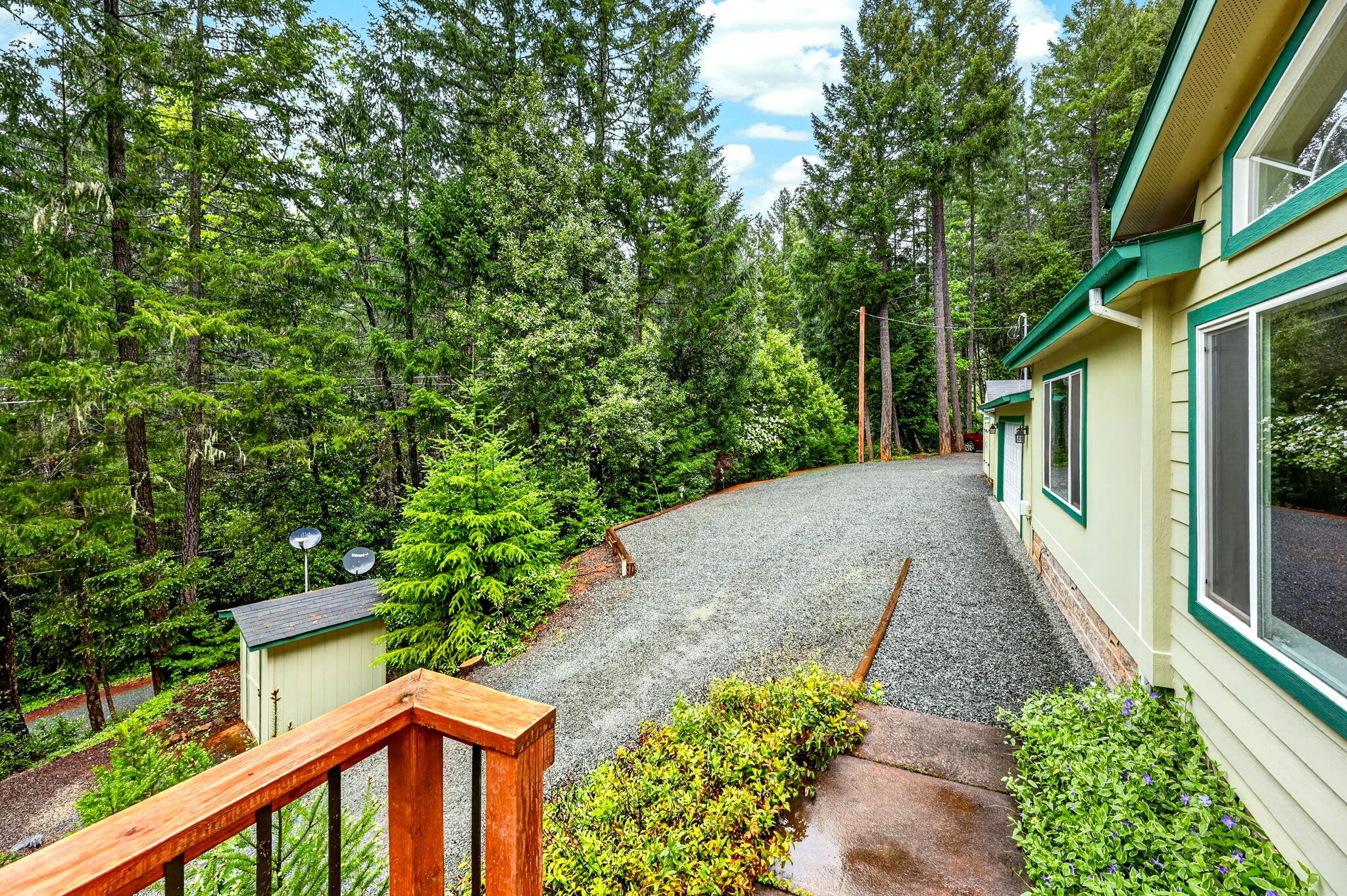 5445 Thompson Creek Road Selma, OR 97538 - Photo 41 of 57 a view of a pathway with a garden