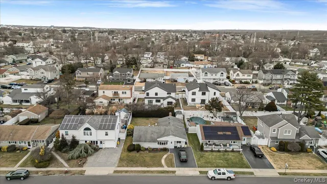an aerial view of a city