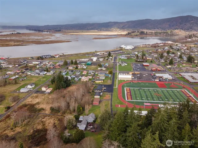a view of city and ocean