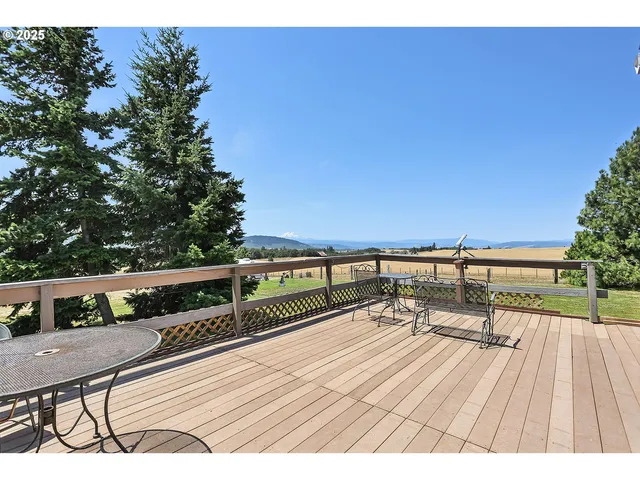 a view of balcony with seating space