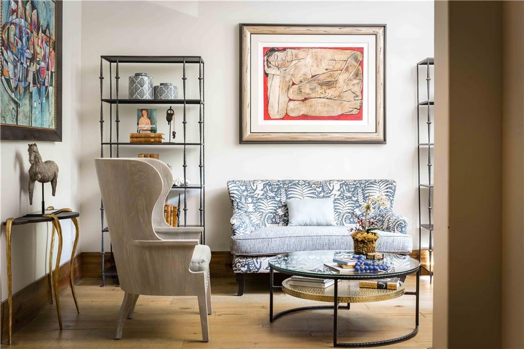 3118 West Roxboro Road Northeast Atlanta, GA 30324 - Photo 14 of 68 a living room with furniture and wooden floor