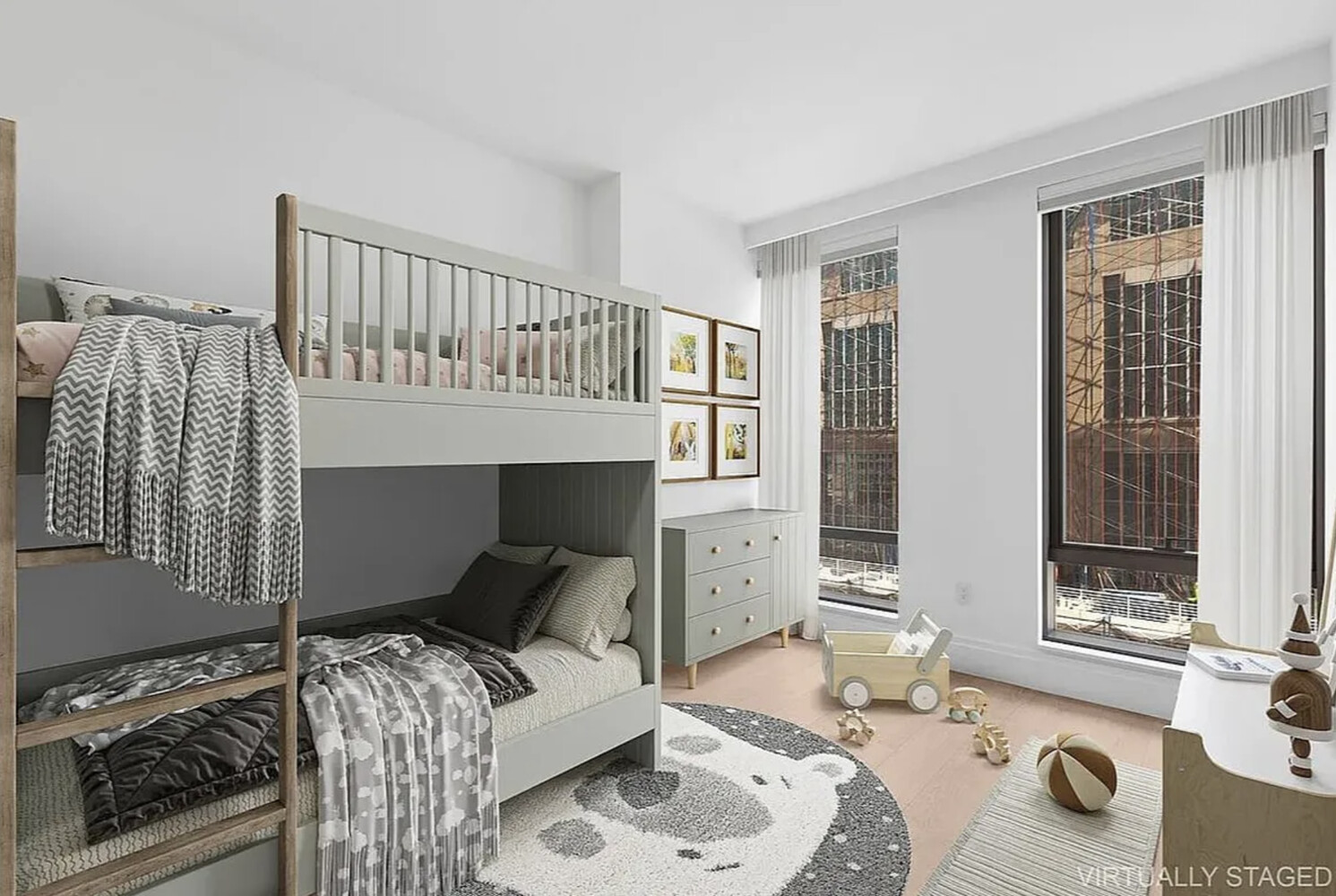 50 West 66th Street, Unit 9B Manhattan, NY 10023 - Photo 6 of 21 a bedroom with a bed and wooden floor
