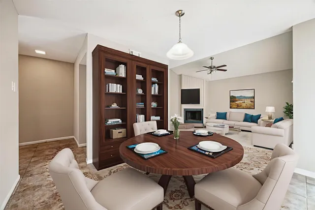 a view of an empty room