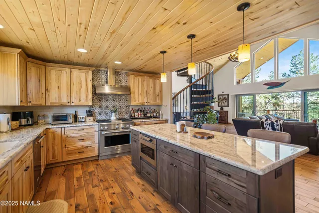 a view of a stove and chair
