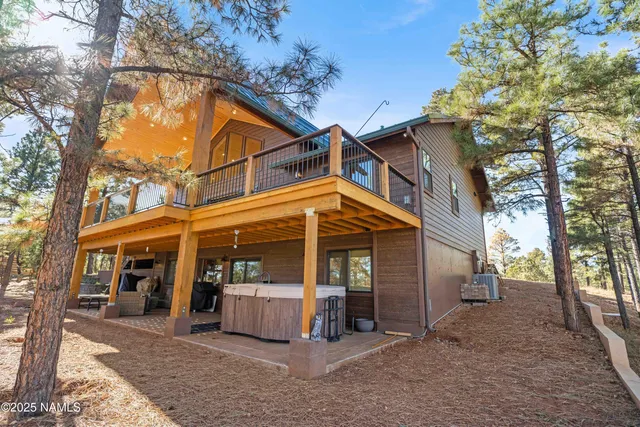 a view of a house with a patio