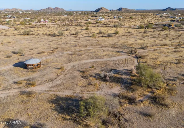 a view of city and mountain