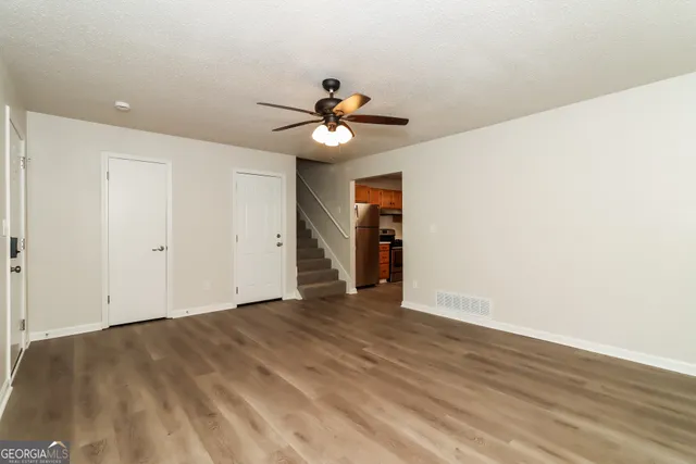 wooden floor in an empty room