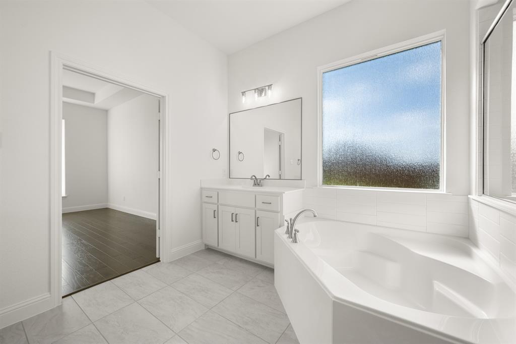 764 Texas Thistle Road Waxahachie, TX 75165 - Photo 11 of 30 a spacious bathroom with a tub sink and mirror